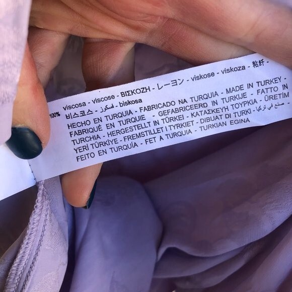 Zara Bow Blouse With Floral Print Size S - Picture 6 of 9